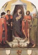 Rogier van der Weyden Madonna with Four Saints (mk08) Germany oil painting artist